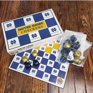Notre Dame College Checkers Game Football Licensed Fighting Irish